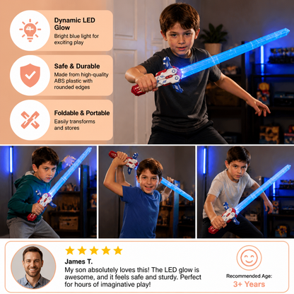 Glowing Telescopic Butterfly Sword Toy