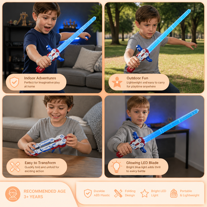 Glowing Telescopic Butterfly Sword Toy