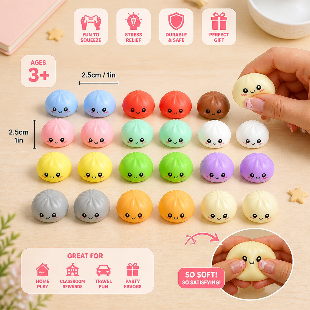 Dumpling Squishy Advent Calendar with Mystery Fidget Surprises