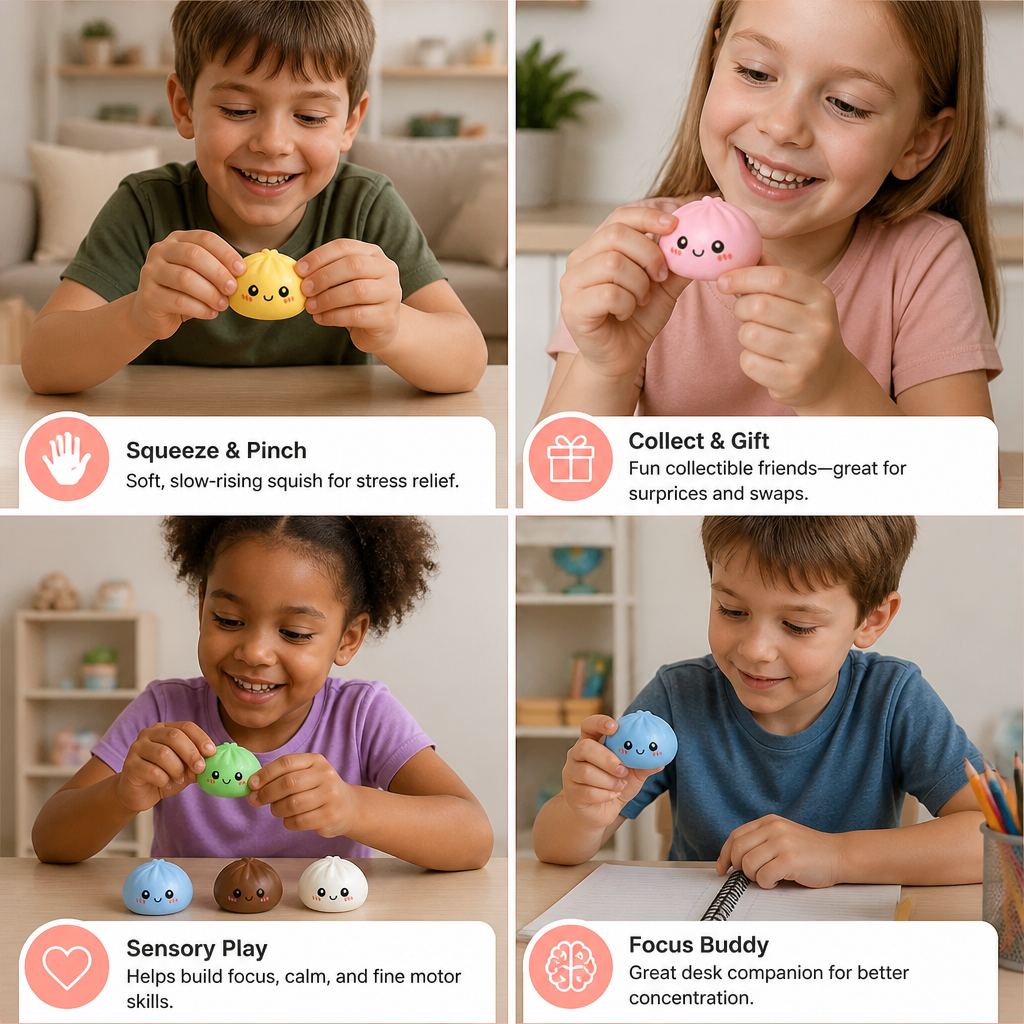 Dumpling Squishy Advent Calendar with Mystery Fidget Surprises