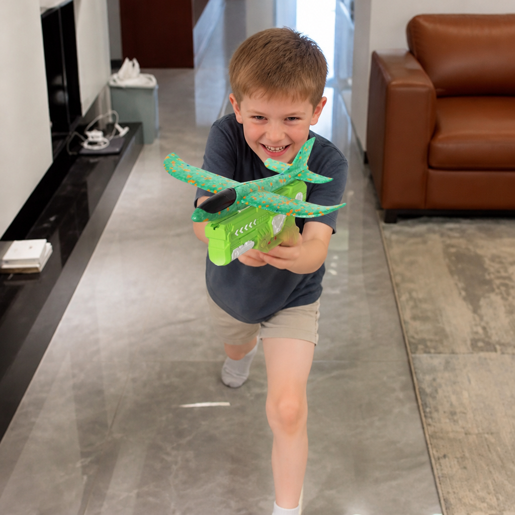 Foam Glider Airplane Launcher Set