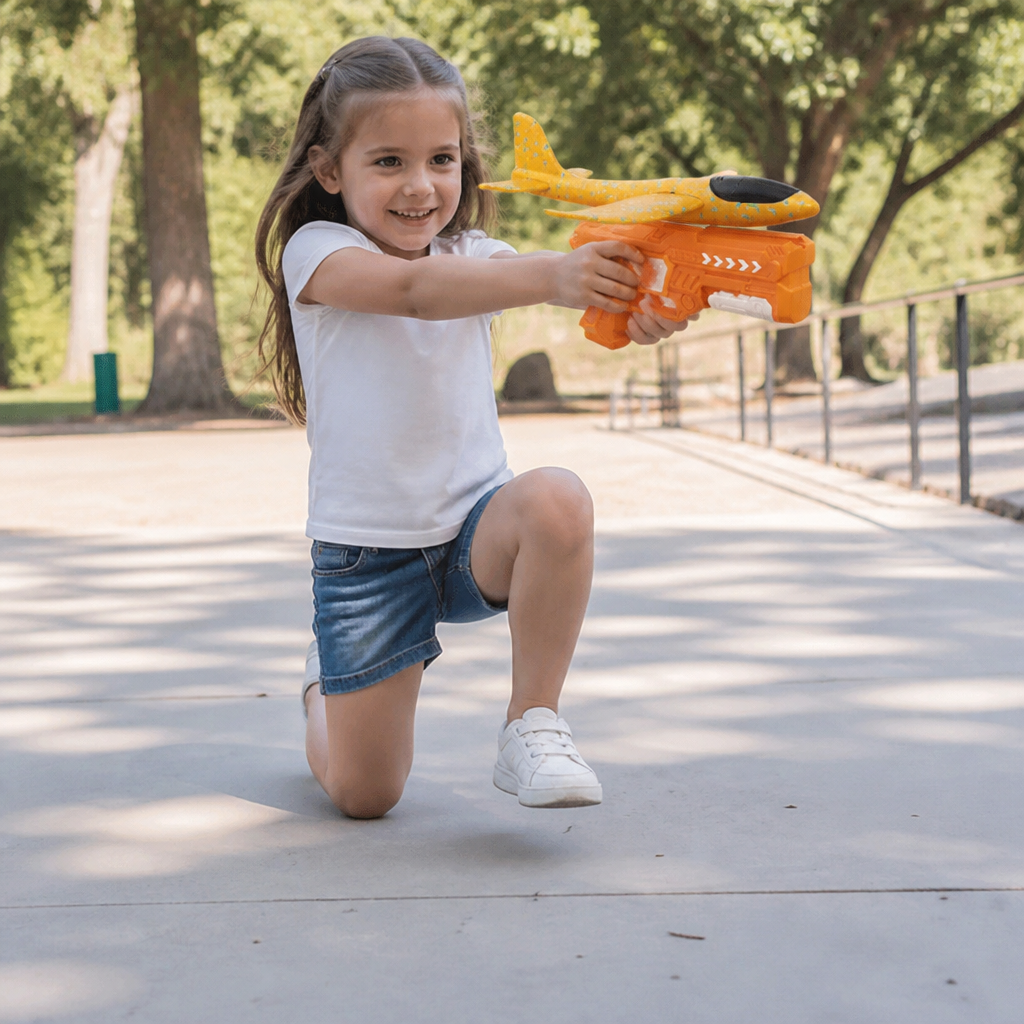 Foam Glider Airplane Launcher Set