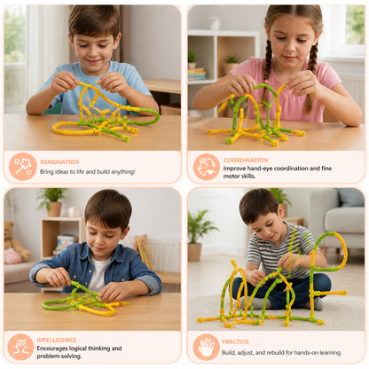 DIY Twisty Sticks – Creative 3D Building & STEM Construction Set