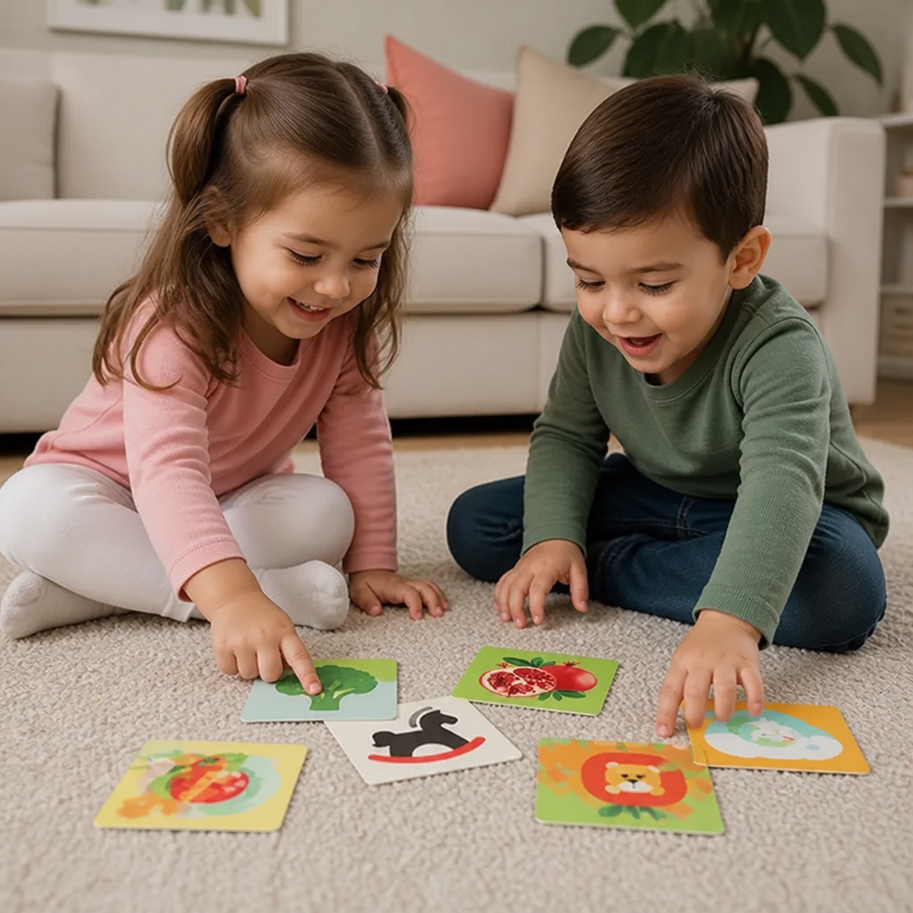 Montessori Baby Learning Flash Cards – Visual Stimulation, Color Recognition & Categorization Set
