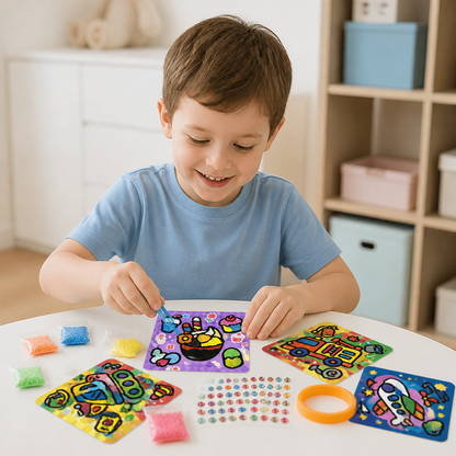 DIY Clay Sticker Art & Craft Kit for Kids