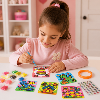 DIY Clay Sticker Art & Craft Kit for Kids
