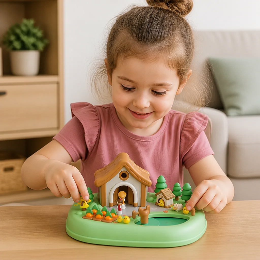 Magnetic Dream Castle & Garden Playset for Kids