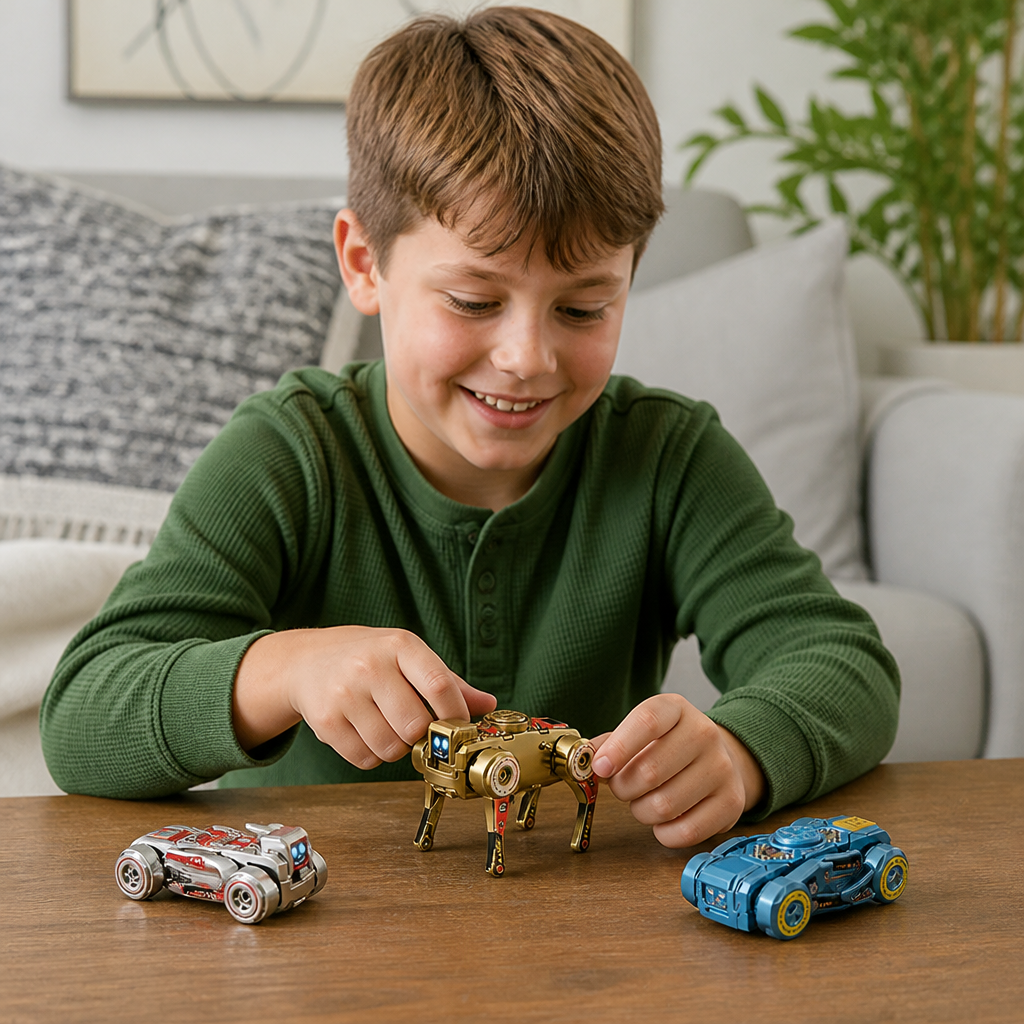 3-in-1 Mechanical Robot Dog Fidget Spinner Toy