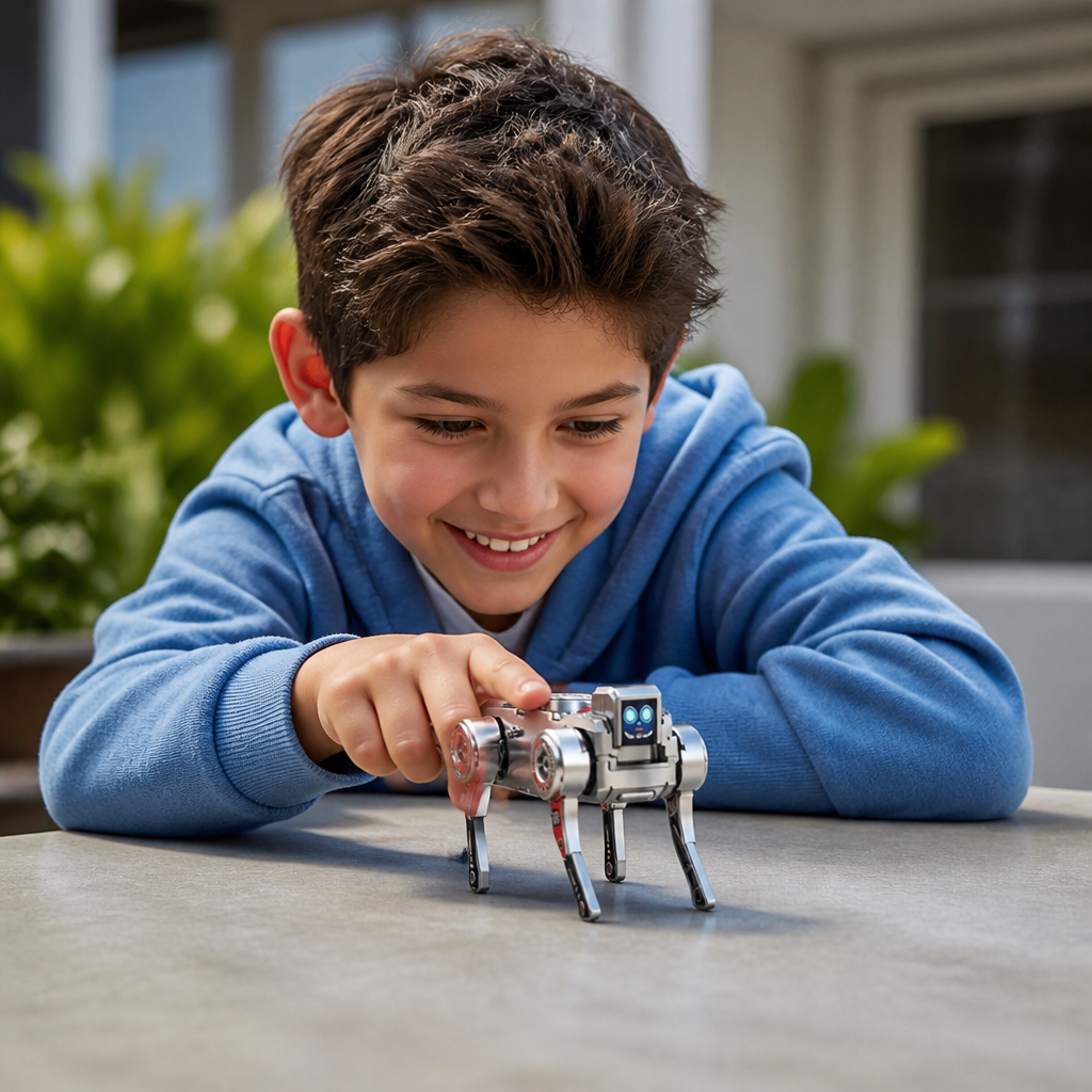 3-in-1 Mechanical Robot Dog Fidget Spinner Toy