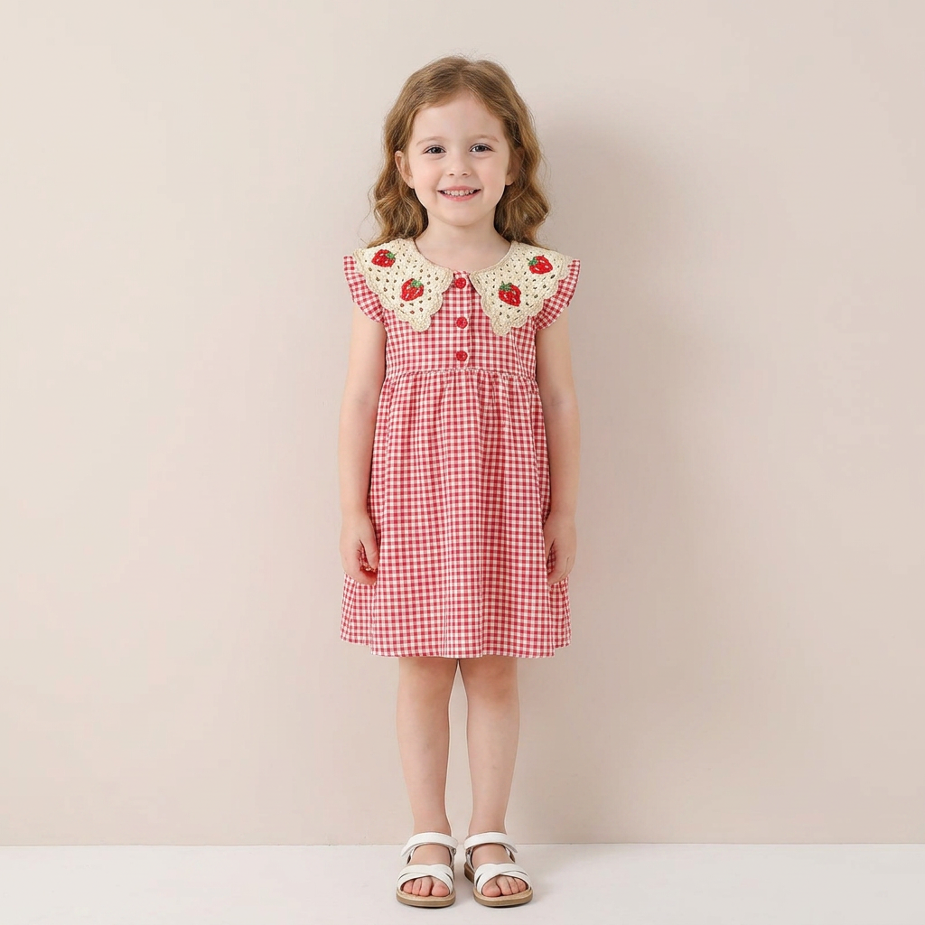 Strawberry Picnic Dress