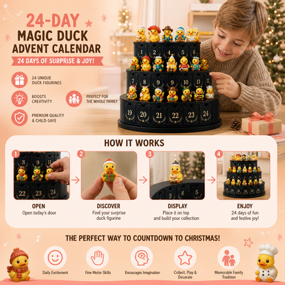 24-Day Magic Duck Advent Calendar with Collectible Mini Figurines