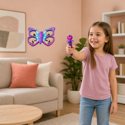Magic Light-Up Butterfly Quadcopter Toy with Wand Control