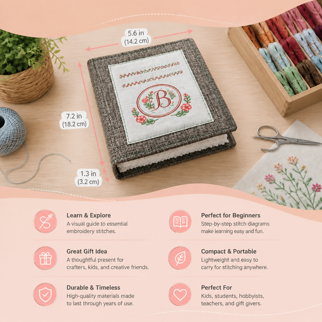 Embroidery Stitch Guide Book