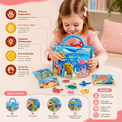 Montessori Ocean Animals Sensory Busy Book