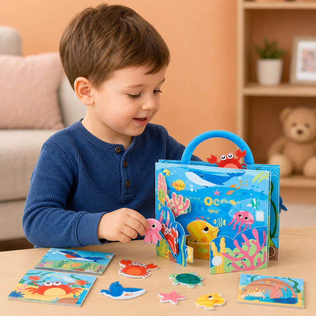 Montessori Ocean Animals Sensory Busy Book