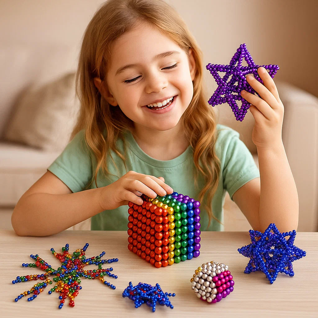 Magnetic Ball Building Set for Creative Constructions