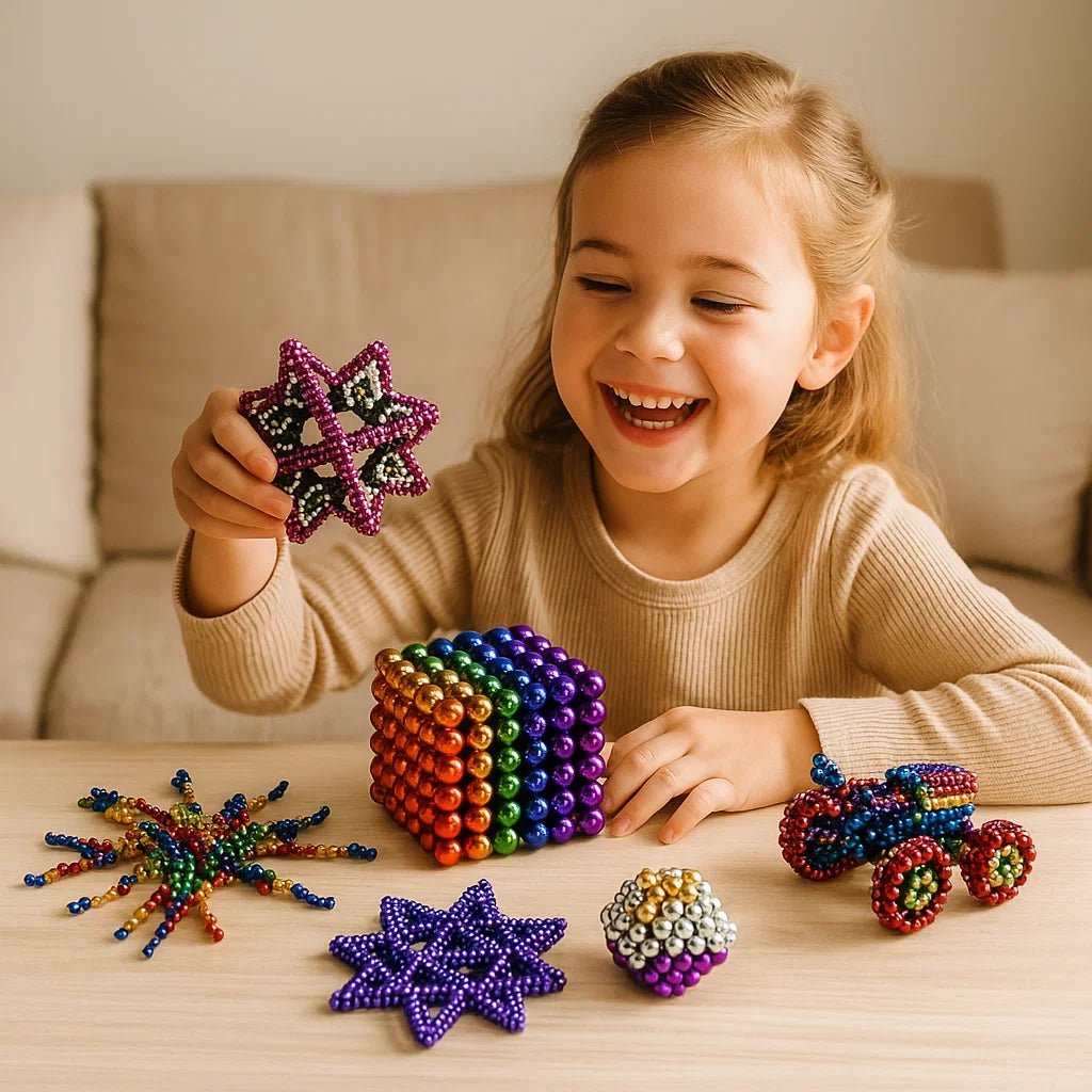 Magnetic Ball Building Set for Creative Constructions