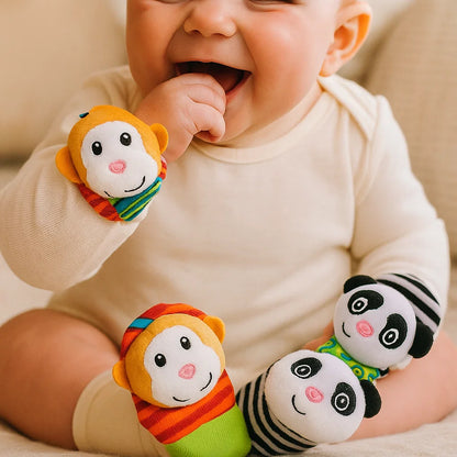 Sensory Baby Plush Socks and Bracelet