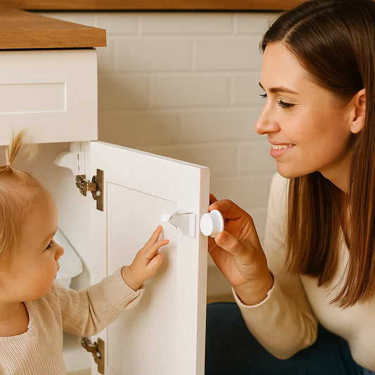 Magnetic Child Safety Cabinet and Door Set