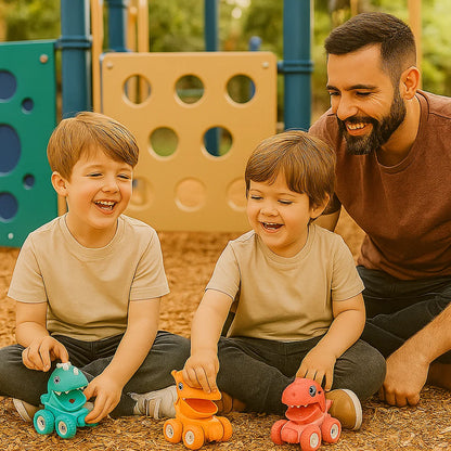 PUSH & DRIVE DINO MONSTERTRUCKS