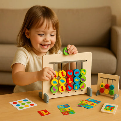 Montessori Wooden Color Matching Game