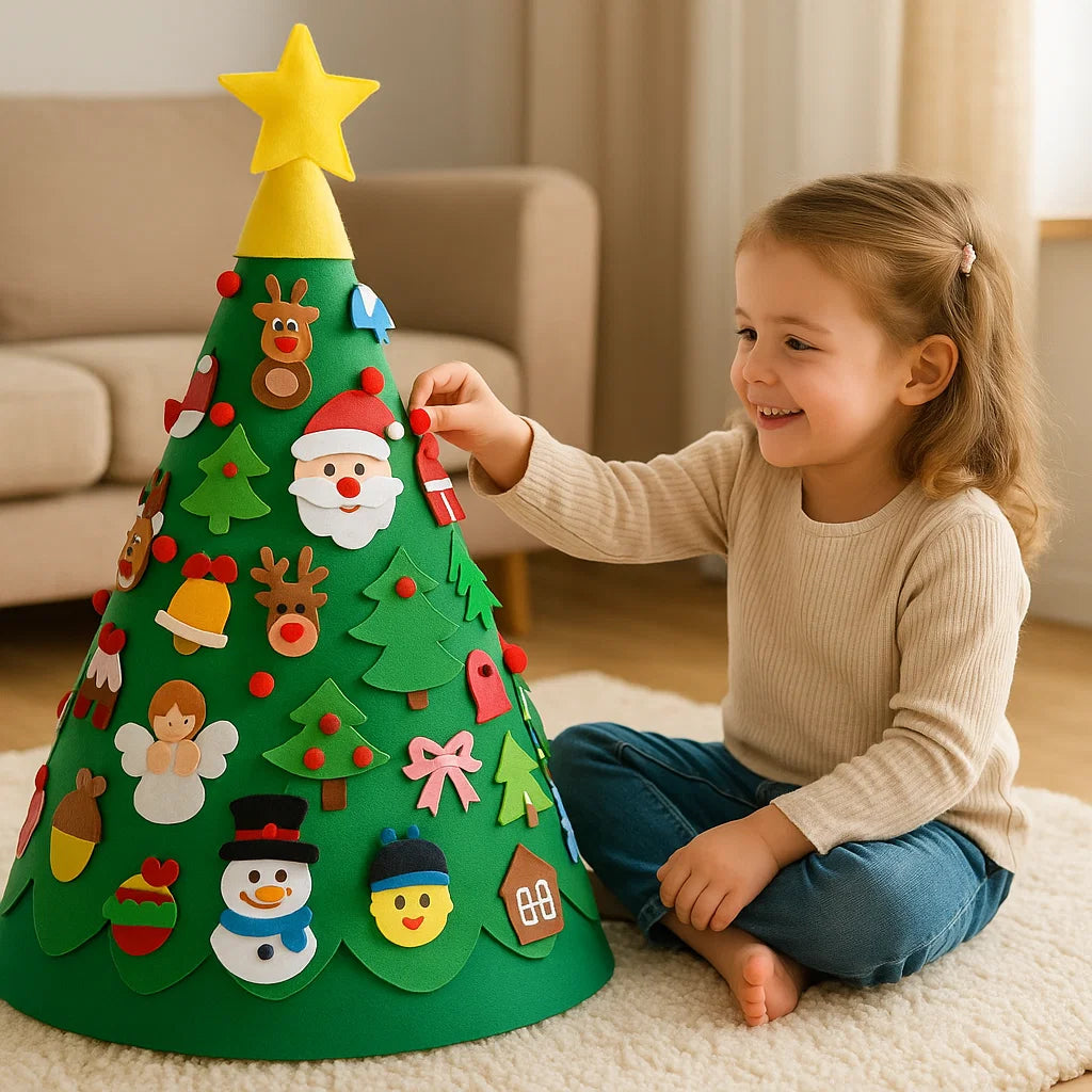 Montessori 3D Felt Christmas Tree