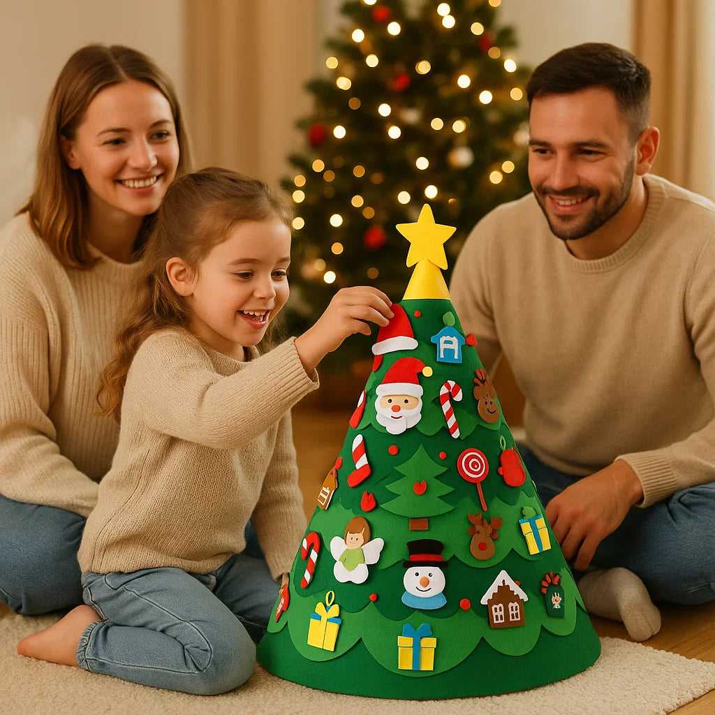 Montessori 3D Felt Christmas Tree