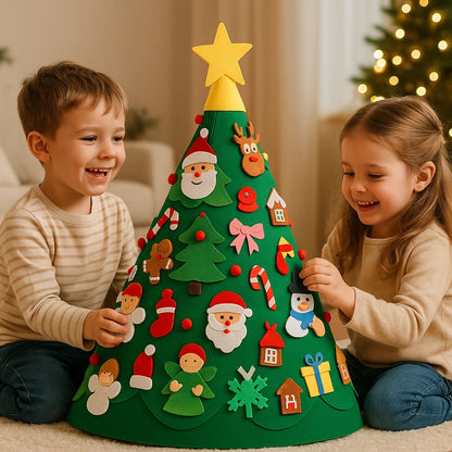 Montessori 3D Felt Christmas Tree