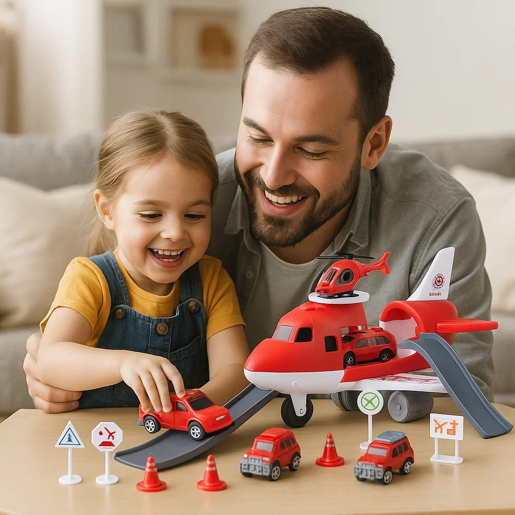 Airplane & Vehicle Play Set