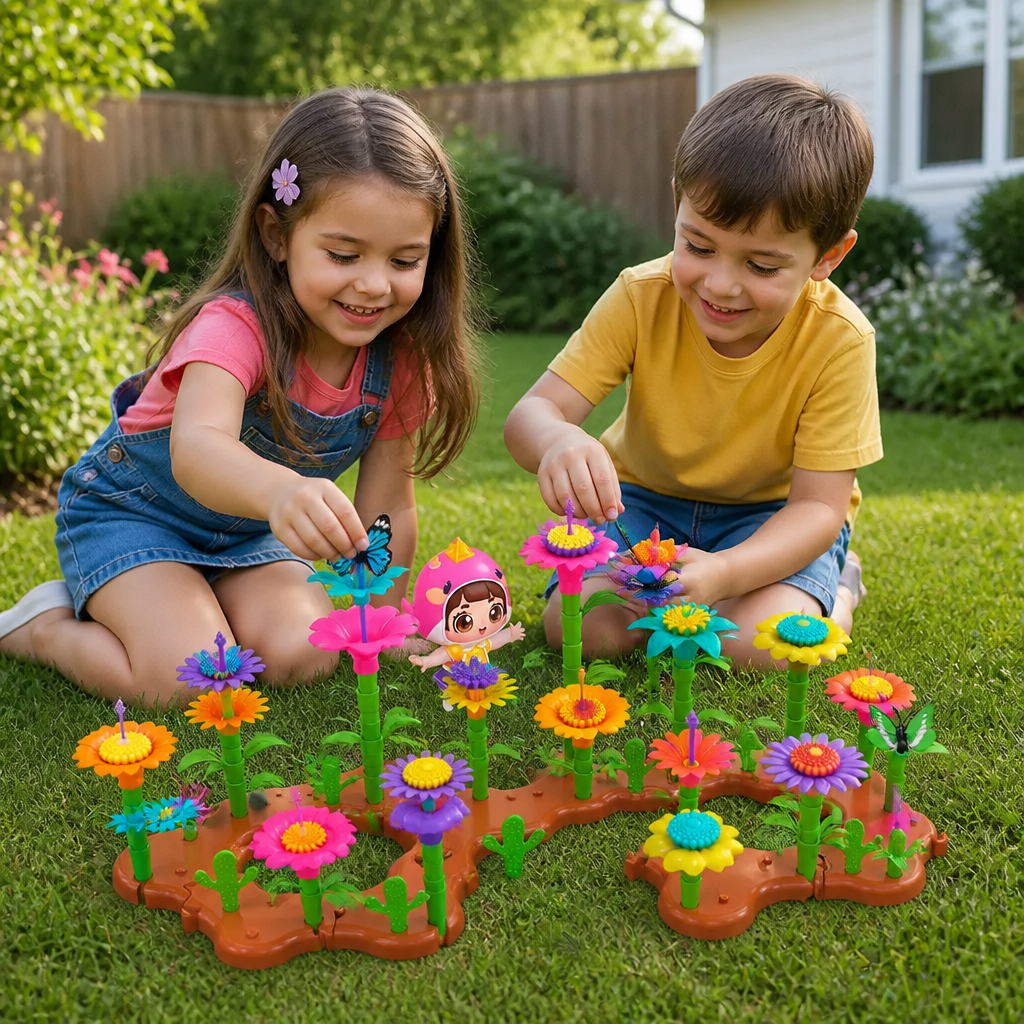Flower Garden Building Toy for Kids – Creative Planting & Learning Playset for Little Gardeners
