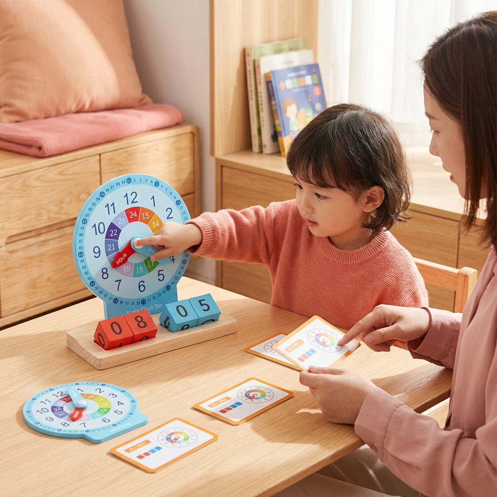 Educational Montessori Clock & Time Learning Toy
