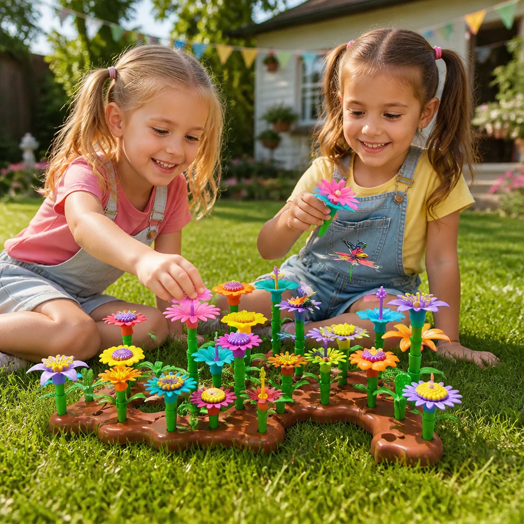Flower Garden Building Toy for Kids – Creative Planting & Learning Playset for Little Gardeners