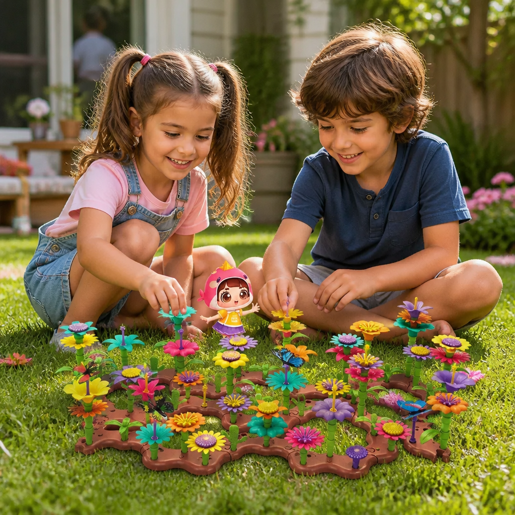 Flower Garden Building Toy for Kids – Creative Planting & Learning Playset for Little Gardeners