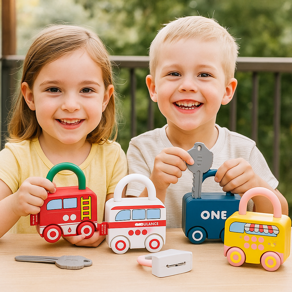 Montessori Key and Lock – Patterns & Colors Toy