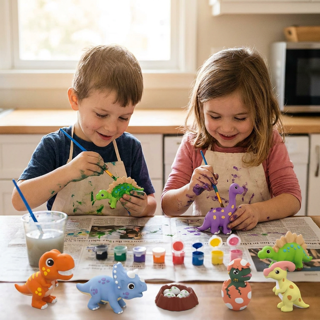 DIY Animal Plaster Painting Kit – Mold, Paint & Create Craft Set for Kids