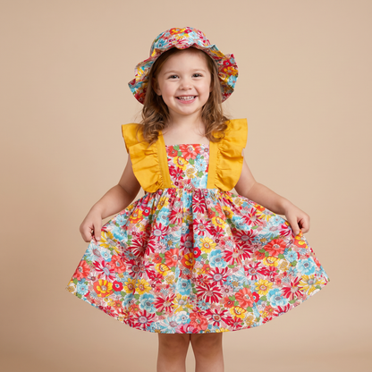 Wildflower Garden Dress Set & Hat