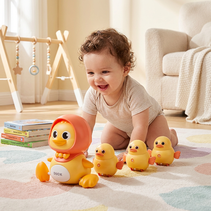 Musical Duck Family Crawling & Learning Toy for Babies