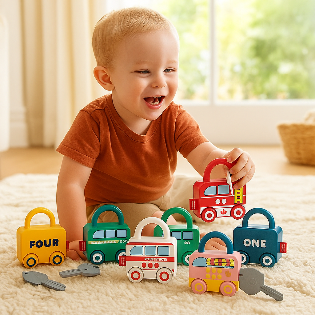 Montessori Key and Lock – Patterns & Colors Toy