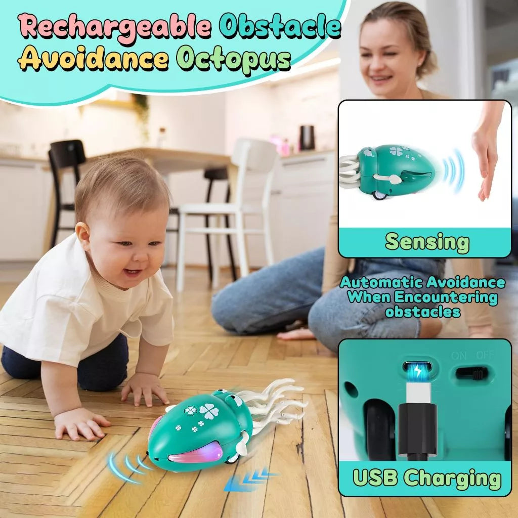 Dancing Squid Tummy Time Toy