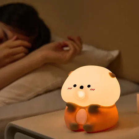 Adorable Bubble-Blowing Otter Silicone Night Lamp