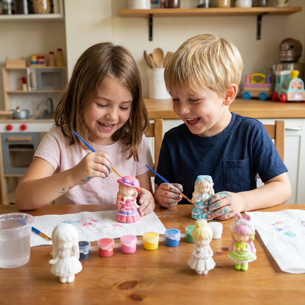 DIY Animal Plaster Painting Kit – Mold, Paint & Create Craft Set for Kids