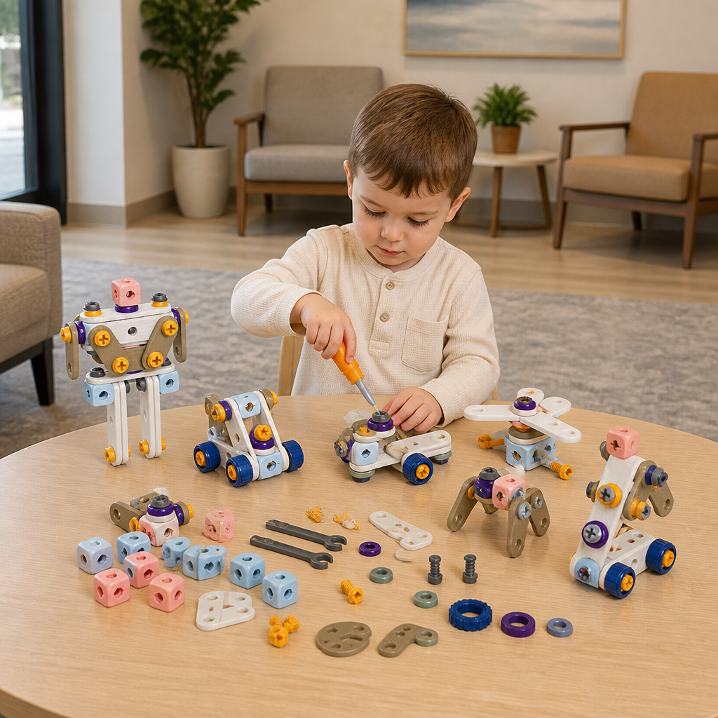 Kids’ DIY Tool Kit with Electric Drill – STEM Building Playset