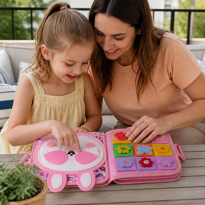 Montessori Touch & Feel Sensory Busy Book for Toddlers