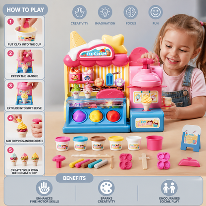 DIY Ice Cream Clay Maker Playset