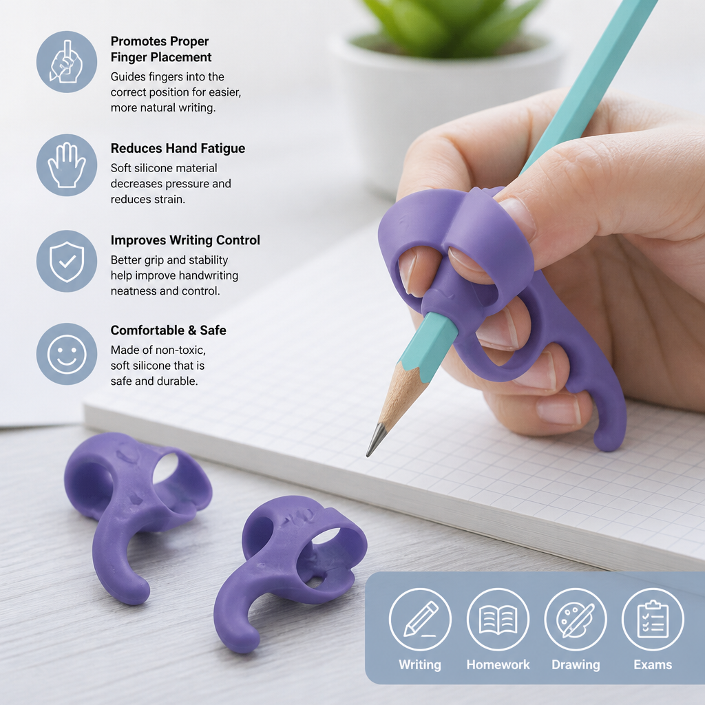 Ergonomic Silicone Pencil Grips