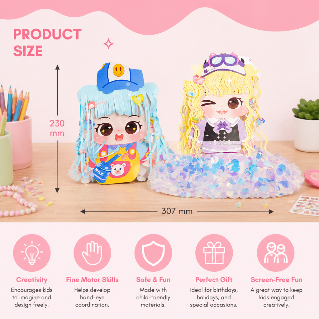 DIY Hair Stylist Craft Kit for Kids