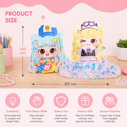 DIY Hair Stylist Craft Kit for Kids