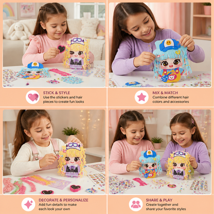 DIY Hair Stylist Craft Kit for Kids
