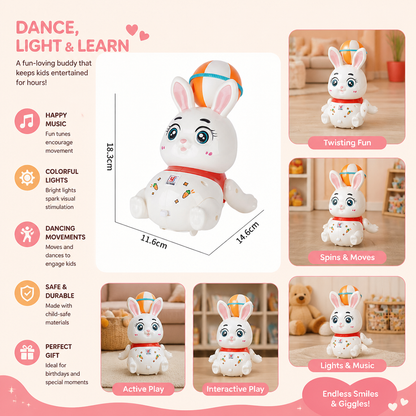 Interactive Dancing Rabbit Toy – Lights, Music & Fun Movement