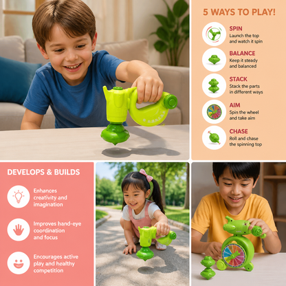 5-in-1 Gyro Educational Toy – Spinning, Balancing & Stacking Skill Game for Kids